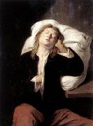 David Ryckaert Man Sleeping oil painting on canvas